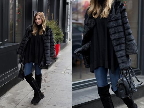 Одевайся стильно и тепло: советы по ношению платья зимой 15 Одевайся стильно и тепло: советы по ношению платья зимой 15