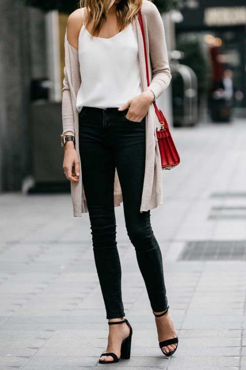 Какой длины должен быть кардиган. Кардиган: уместные сочетания под определенную длину, образы