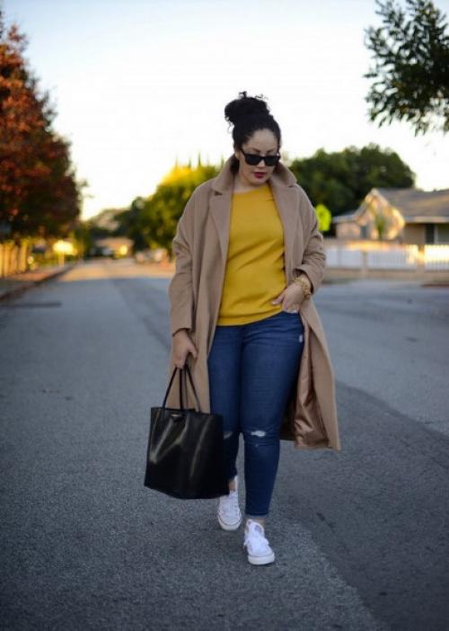 Модная одежда осень-зима 2021-2022 для полных. Модные цвета и принты одежды для полных женщин осень-зима 2021 2022 17