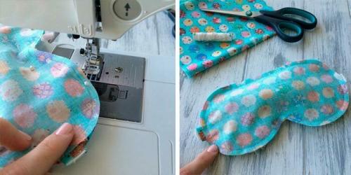 Маска для сна своими руками. Очки для сна своими руками (выкройка)