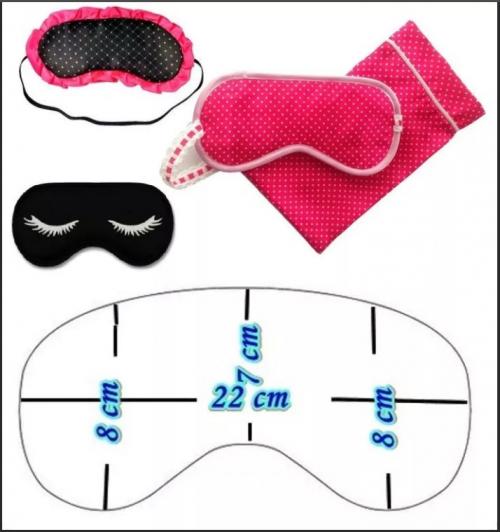Маска для сна своими руками. Очки для сна своими руками (выкройка)