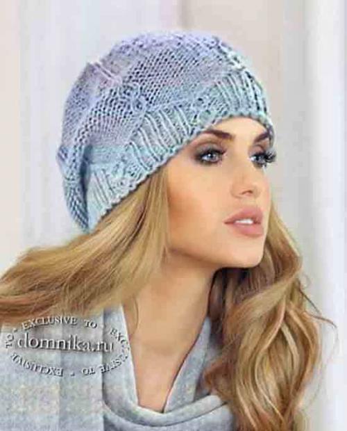 Модное вязание спицами для женщин с описанием 2021. Шапки вязаные спицами — новинки зимы 2021-2022 года для женщин