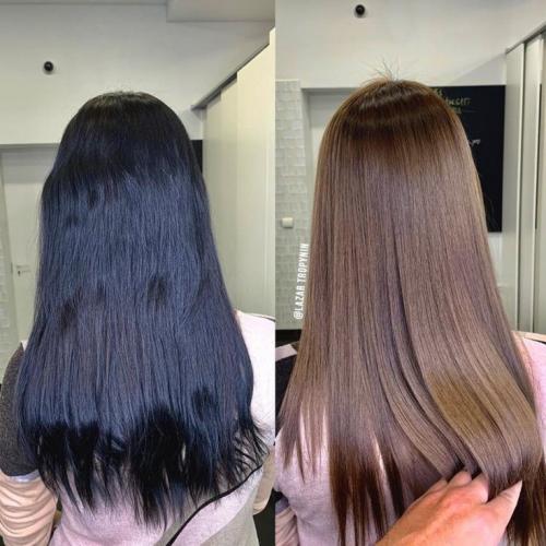 Как смыть темную краску с волос в домашних условиях. Обесцвечивание черного в салоне