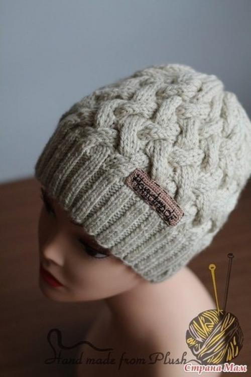 Красивые вязаные шапки спицами схемы. Шапка спицами, подборка
