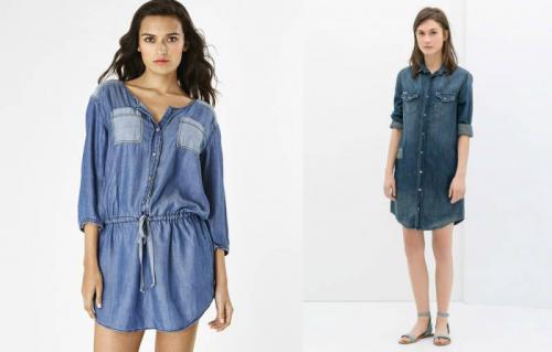 Как носить джинсовое платье. 1 тренд и 3 образа: как носить джинсовое платье? 04