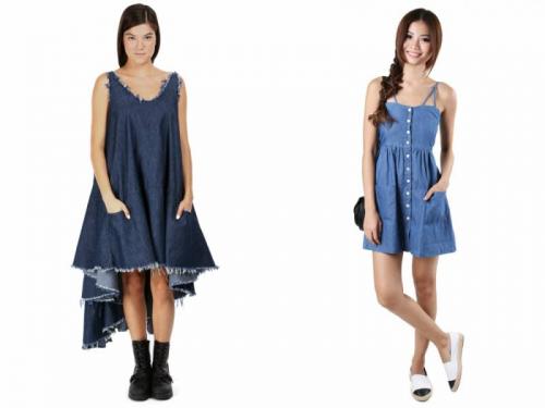 Как носить джинсовое платье. 1 тренд и 3 образа: как носить джинсовое платье? 05