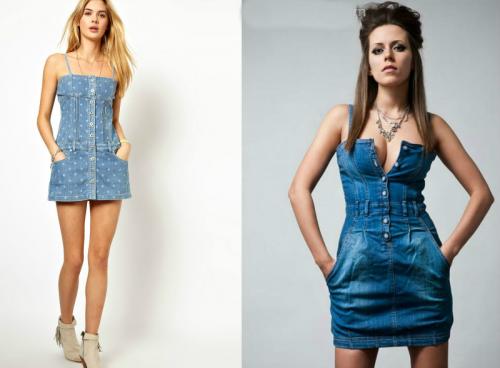 Как носить джинсовое платье. 1 тренд и 3 образа: как носить джинсовое платье? 09