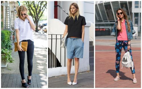 С чем можно сочетать мужскую футболку в женском образе. С чем носить женскую футболку поло