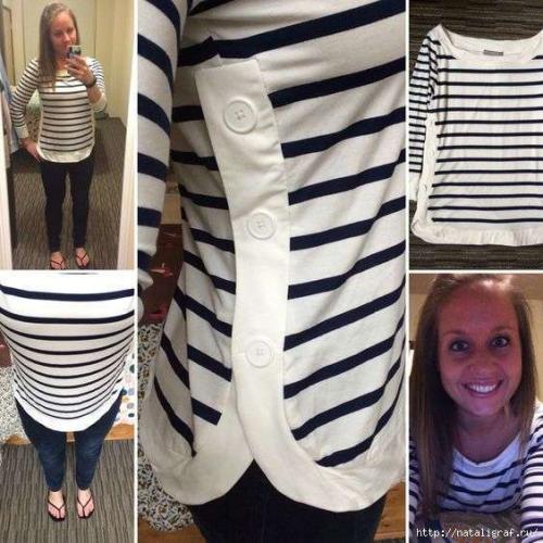 Как сделать женскую футболку свободного кроя менее неряшливой. 