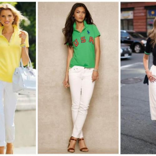 С чем можно сочетать мужскую футболку в женском образе. С чем носить женскую футболку поло