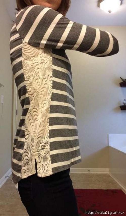 Как сделать женскую футболку свободного кроя менее неряшливой. 