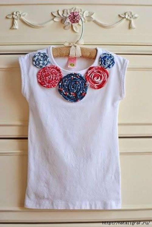 Как сделать футболку более элегантной.