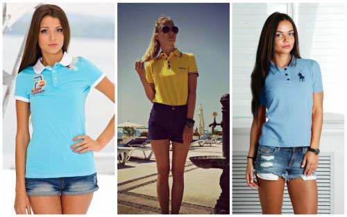 Какие туфли выбрать, чтобы образ в футболке выглядел более женственно. С чем носить женскую футболку поло