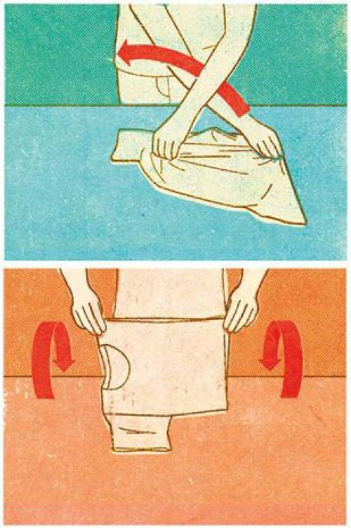 Как слоить футболку для разных погодных условий. ТОП-3 удобных и быстрых способа сложить футболку опрятно и красиво