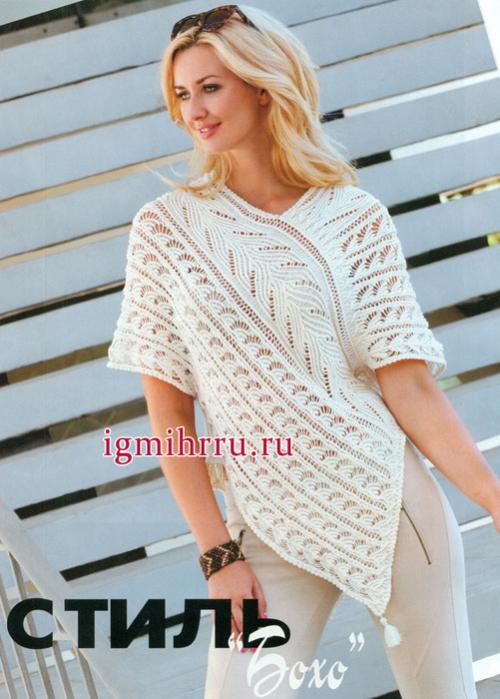 Кофточки спицами и крючком схемы - женские кофточки описания вязания - Страница 3 16
