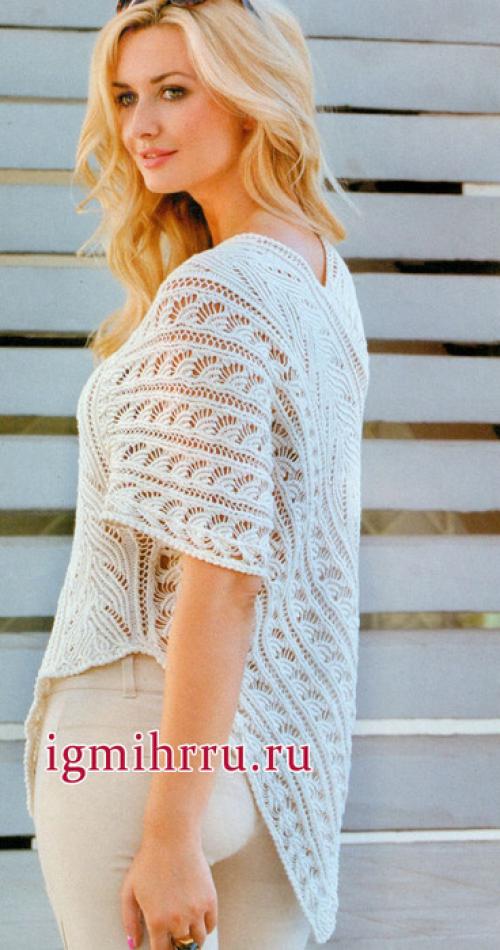Кофточки спицами и крючком схемы - женские кофточки описания вязания - Страница 3 17