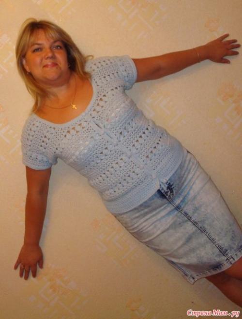 Летняя кофточка крючком схемы. Подборка вязаных крючком кофточек для женщин и девочек