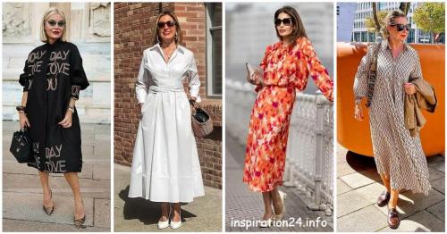Фасоны летних платьев для тех кому з.  Летние платья для женщин 50+: 15 стильных и освежающих образов