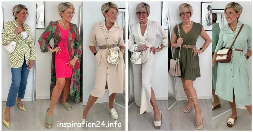 Мода 2023 для женщин з.  Стильные образы на лето 2023 для женщин 40+