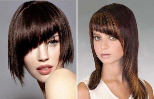 Прямые стрижки с косой челкой. Популярные стрижки с косой челкой 21 Прямые стрижки с косой челкой. Популярные стрижки с косой челкой 21