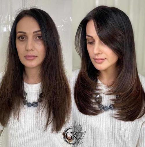 Прически с прямыми волосами. Женские стрижки на длинные прямые волосы