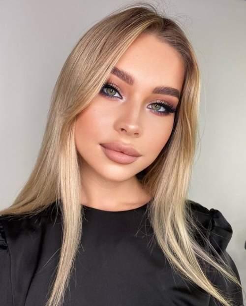 Прямая челка женская. Трендовый вид челки 2022 на прямые волосы