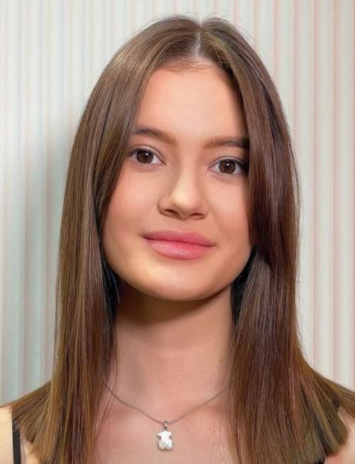 Прямая челка женская. Трендовый вид челки 2022 на прямые волосы