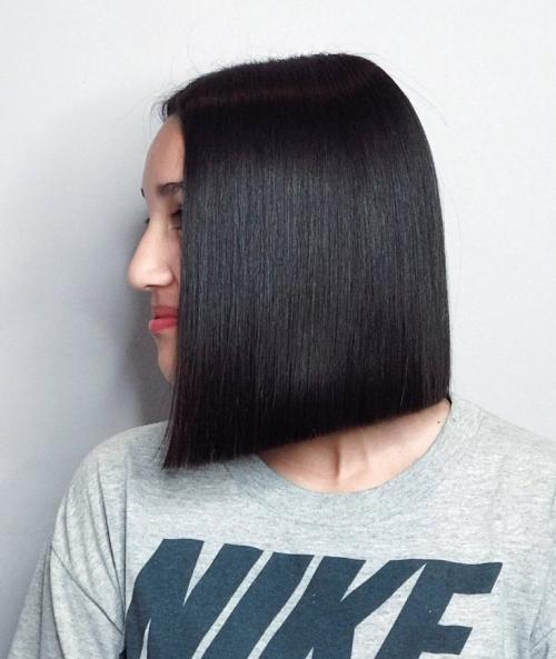 Прямой срез на средние волосы. Правила и советы по выбору