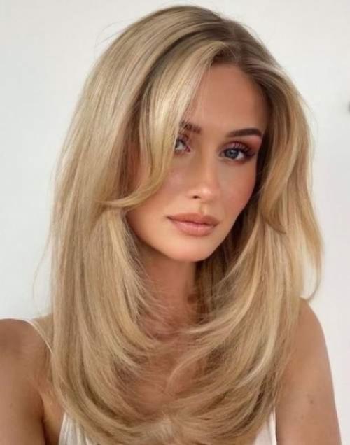 Челка шторка 2022 с актуальными стрижками: фото, тренды