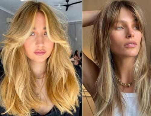 Челка шторка 2022 с актуальными стрижками: фото, тренды