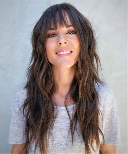 Челка-шторка для круглого лица. Кому идет