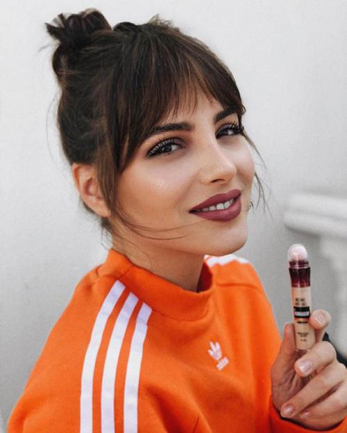 Челка-шторка для круглого лица. Кому идет