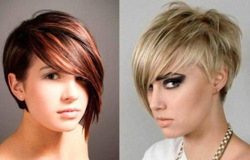 Стрижки с челкой на короткие волосы. Короткие стрижки с челкой 16
