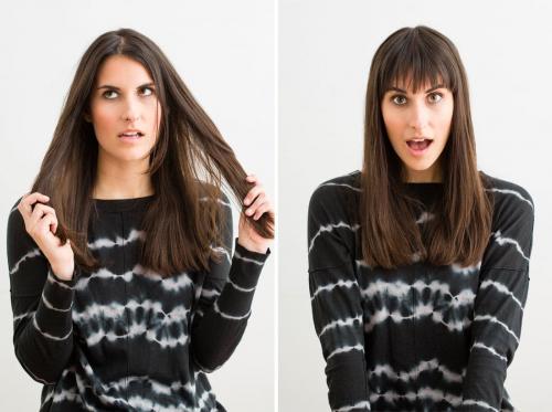 Как подстричь прямую челку самостоятельно. Как подстричь челку самостоятельно