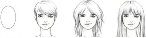 Прямая челка на средние волосы. Стрижка для средних волос с челкой