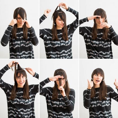 Как подстричь прямую челку самостоятельно. Как подстричь челку самостоятельно