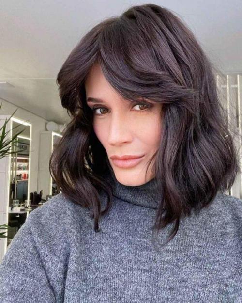 Модная челка по бокам. Челка шторка женская на (короткие, длинные, средние) волосы