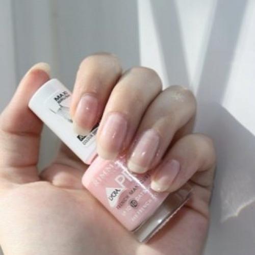 Френч черно-розовый. Нюансы тонов и формы 02