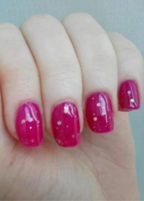 Френч черно-розовый. Нюансы тонов и формы 04