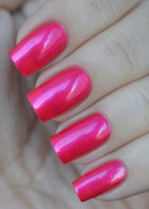 Френч черно-розовый. Нюансы тонов и формы 05