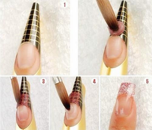 Можно ли нарастить ногти гель-лаком. Наращивание ногтей гель лаком, гелем пошагово дома: форма, типсы. Видео уроки для начинающих, фото