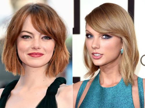 Косая челка с уголком. Стильная косая челка: фото