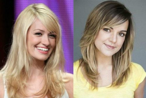 Косая челка с уголком. Стильная косая челка: фото