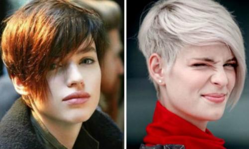 Косая челка с уголком. Стильная косая челка: фото