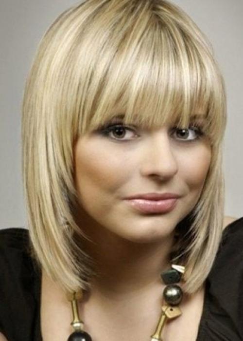 Косая челка с уголком. Стильная косая челка: фото 31