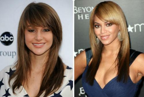 Косая челка с уголком. Стильная косая челка: фото