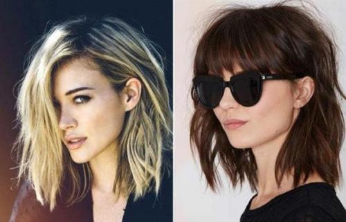 Стрижка с челкой на средние волосы 2022. Модные женские стрижки на средние волосы 2022 года и 80 фото для вдохновения