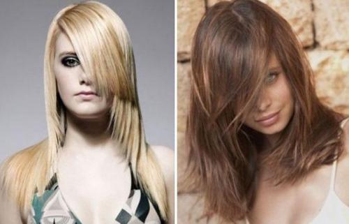 Стрижки с челкой на средние волосы. Стрижка для средних волос с челкой 11