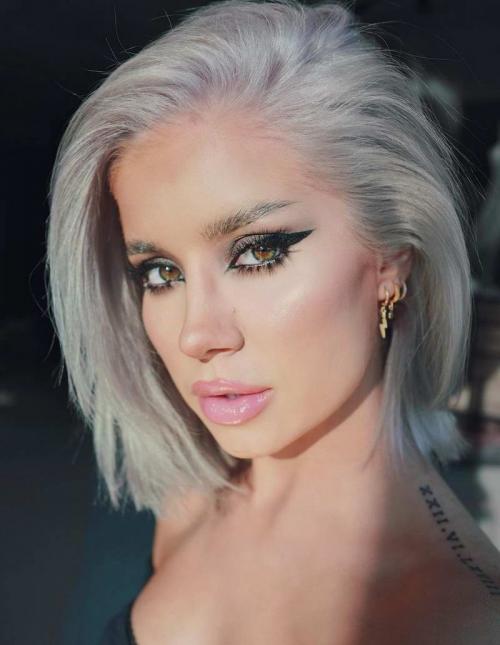 Челка с удлинением по бокам. Разновидности 08