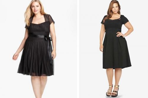 Модели платьев для полных женщин маленького роста с животом. Фасоны платьев для полных дам